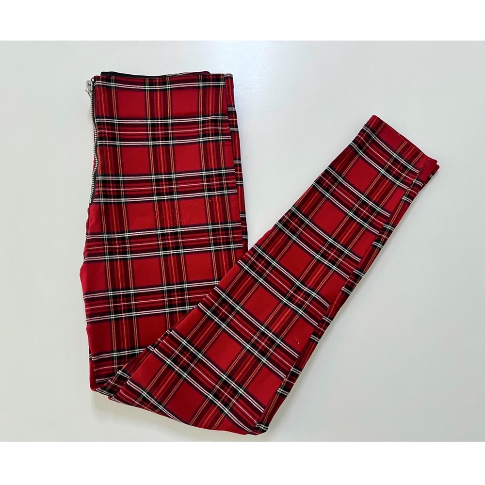 ZARA Tartan Plaid Leggings
